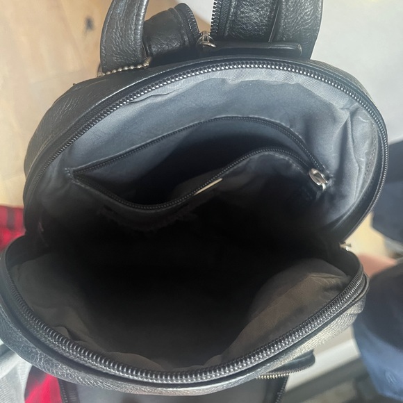 Picard black leather backpack purse - Picture 6 of 9